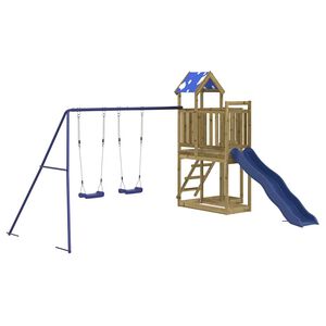 vidaXL impregn&aacute;lt fenyőfa k&uuml;lt&eacute;ri j&aacute;tsz&oacute;szett