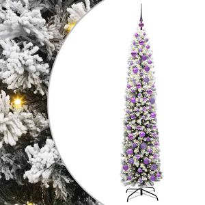vidaXL Mű kar&aacute;csonyfa 300 LED-del Z&ouml;ld 180 cm PVC, ac&eacute;l &eacute;s műanyag