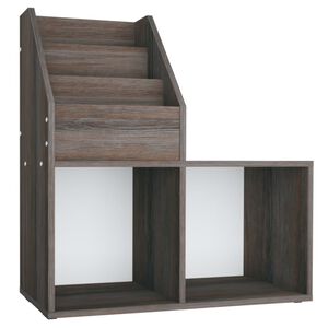 vidaXL sz&uuml;rke-sonoma sz&iacute;nű szerelt fa gyerek &uacute;js&aacute;gtart&oacute; 71x30x78,5 cm