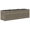 vidaXL sz&uuml;rke polyrattan kerti &uuml;ltetől&aacute;da 3 cser&eacute;ppel 105x30x32 cm