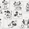 Noordwand Kids @ Home Mickey and Minnie Sketch fekete &eacute;s feh&eacute;r tap&eacute;ta