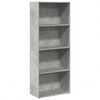 vidaXL betonsz&uuml;rke szerelt fa k&ouml;nyvespolc 60 x 30 x 152 cm