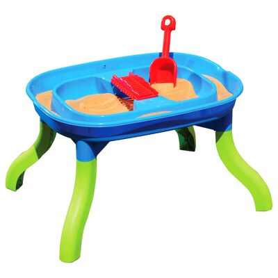 vidaXL 3 az 1-ben PP homok-víz játékasztal gyerekeknek 67,5x52x38 cm