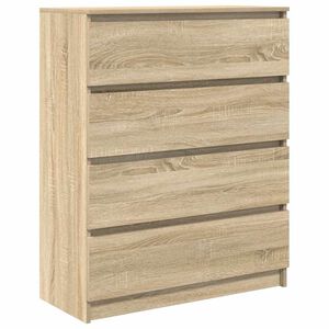 vidaXL sonoma t&ouml;lgy sz&iacute;nű szerelt fa t&aacute;lal&oacute;asztal 80x35x99 cm
