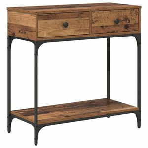 vidaXL Konzolasztal R&eacute;gi fa 75 x 34,5 x 75 cm Szerelt fa