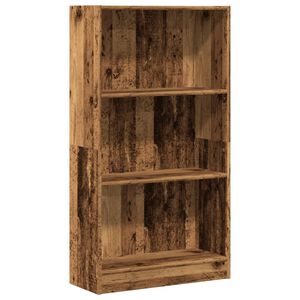vidaXL antik fa sz&iacute;nű szerelt fa k&ouml;nyvespolc 60 x 24 x 109 cm