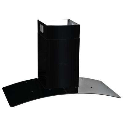 vidaXL fekete rozsdamentes acél fali páraelszívó 756 m³/h 90 cm