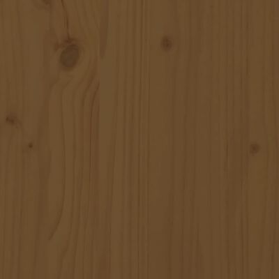 vidaXL mézbarna tömör fenyőfa ágy időseknek 200 x 200 cm