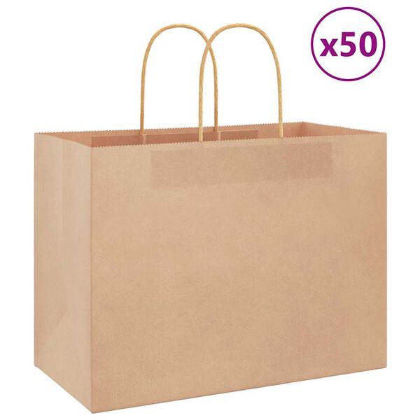 vidaXL 50 db barna pap&iacute;rzacsk&oacute;k foganty&uacute;kkal 32x17x25 cm