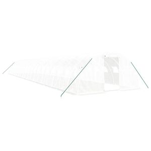 vidaXL feh&eacute;r ac&eacute;lv&aacute;zas melegh&aacute;z 80 m&sup2; 20x4x2 m