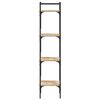 vidaXL 4 szintes sonoma t&ouml;lgy szerelt fa k&ouml;nyvespolc 35x30x138,5 cm