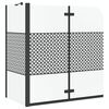 vidaXL F&uuml;rdőszoba elker&iacute;t&eacute;s Geometrikus Fekete 120 x 67 x 129 cm