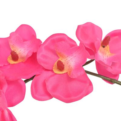 vidaXL műorchidea virágcseréppel 30 cm piros