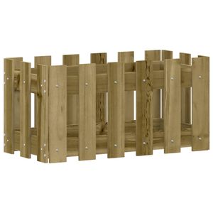 vidaXL impregn&aacute;lt fenyőfa n&ouml;v&eacute;nytart&oacute; l&eacute;ces kialak&iacute;t&aacute;ssal 60x30x30 cm