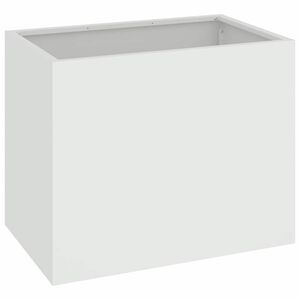 vidaXL Kerti cser&eacute;p Feh&eacute;r 50 x 32 x 40 cm Hidegen hengerelt ac&eacute;l