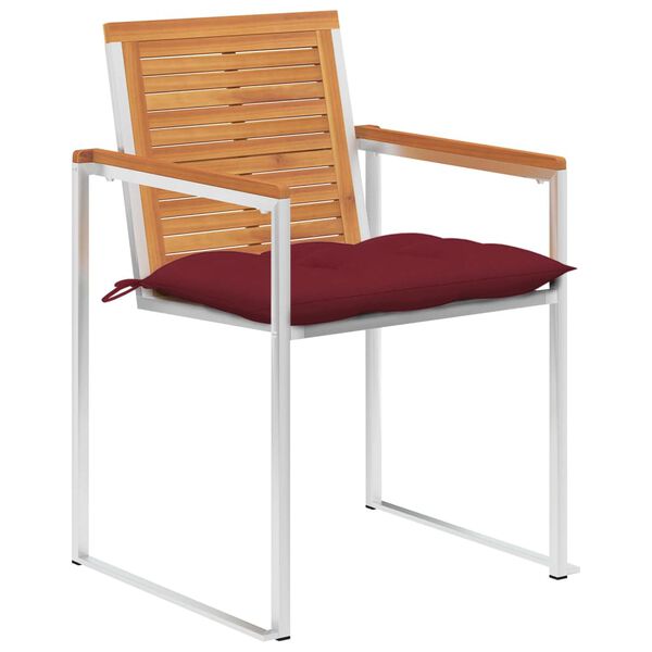 vidaXL 8 db t&ouml;m&ouml;r ak&aacute;cfa kerti sz&eacute;k p&aacute;rn&aacute;kkal