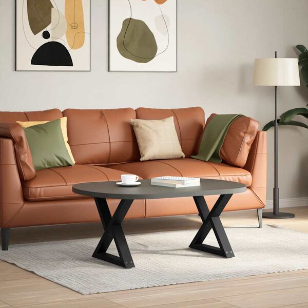 vidaXL 2 db fekete ac&eacute;l doh&aacute;nyz&oacute;asztal l&aacute;b 60 x (42-43,3) cm