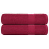 vidaXL Zuhanyt&ouml;r&uuml;lk&ouml;zők FROGN 2 db Bordeaux 70x140 cm 360 gsm