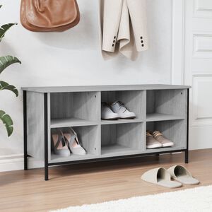 vidaXL sz&uuml;rke sonoma sz&iacute;nű szerelt fa cipőszekr&eacute;ny 100x35x50 cm