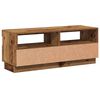 vidaXL antik fa színű szerelt fa TV-szekrény LED-ekkel 100x35x40 cm