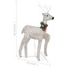 vidaXL arany kültéri rénszarvas és szán karácsonyi dísz 100 LED-del
