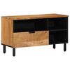 vidaXL TV szekr&eacute;ny fi&oacute;kkal Barna 80 x 33 x 46 cm T&ouml;m&ouml;r Mang&oacute;f&aacute;t