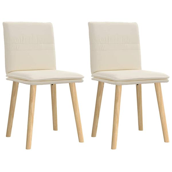 vidaXL 2 db vászon étkezőszék