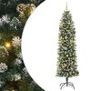 vidaXL Mű Karcs&uacute; Kar&aacute;csonyi Fa Z&ouml;ld &eacute;s Feh&eacute;r 240 cm