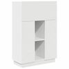 vidaXL Asztal Feh&eacute;r 71.5 x 31.5 x 106.5 cm Szerelt Fa