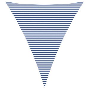 vidaXL Napernyő vitorla K&eacute;k &eacute;s Feh&eacute;r 5 x 6 x 6 m