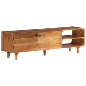 vidaXL t&ouml;m&ouml;r ak&aacute;cfa TV-szekr&eacute;ny m&eacute;zsz&iacute;nű fel&uuml;lettel 140 x 30 x 40 cm