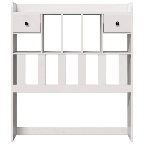 vidaXL fehér tömör fenyőfa fejtámla tárolóval 75 cm