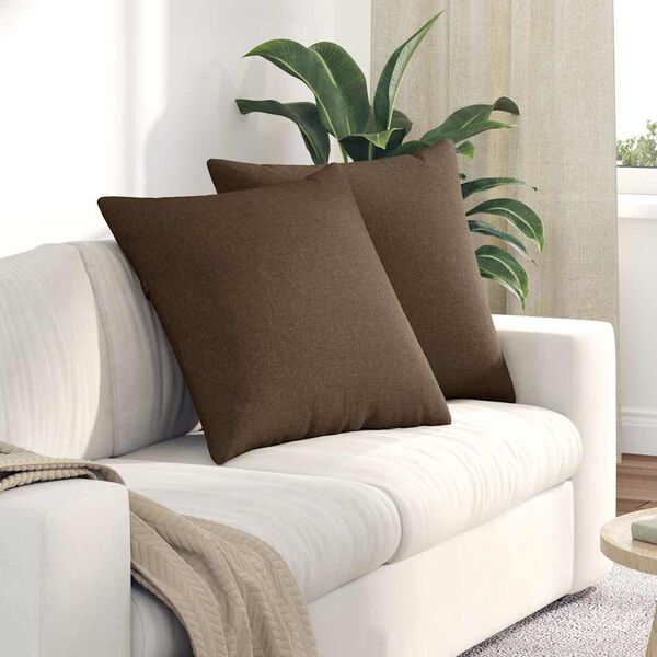 vidaXL Kanap&eacute; p&aacute;rn&aacute;k 2 pcs Barna 60 x 60 cm sz&ouml;vet