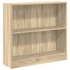 vidaXL sonoma t&ouml;lgy sz&iacute;nű szerelt fa k&ouml;nyvszekr&eacute;ny 80x24x75 cm