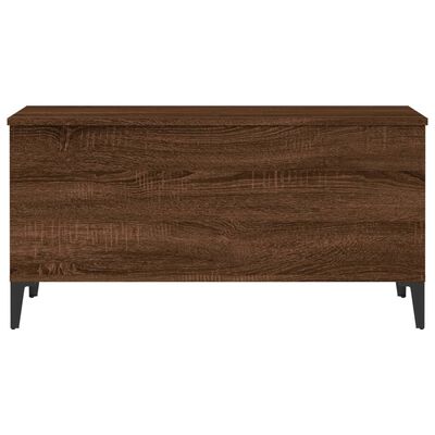 vidaXL barna tölgyszínű szerelt fa dohányzóasztal 90x44,5x45 cm