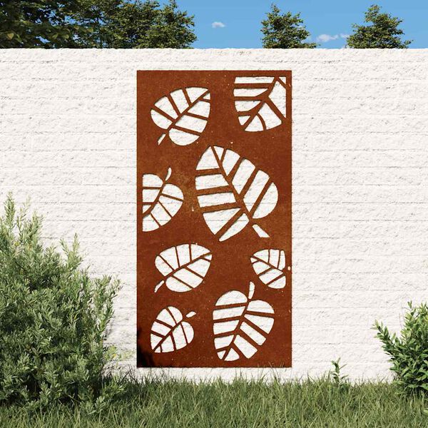vidaXL lev&eacute;lmint&aacute;s corten ac&eacute;l kerti fald&iacute;sz 105 x 55 cm