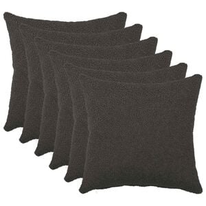 vidaXL P&aacute;rna huzat 6 pcs HEERLEN S&ouml;t&eacute;tsz&uuml;rke 30 x 30 cm Boucl&eacute;