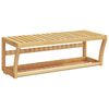 vidaXL falra szerelhető bambusz t&ouml;r&ouml;lk&ouml;zőtart&oacute; polc 60 x 25 x 20 cm