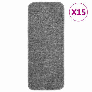 vidaXL 15 db sz&uuml;rke n&eacute;gysz&ouml;gű cs&uacute;sz&aacute;smentes l&eacute;pcsőszőnyeg 60 x 25 cm
