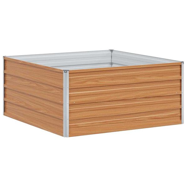 vidaXL Kerti magaságyás Világos Barna 100 x 100 x 45 cm