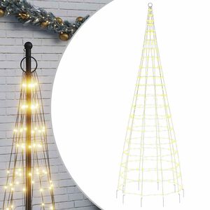 vidaXL meleg feh&eacute;r LED kar&aacute;csonyfa 550 LED 300 cm