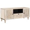 vidaXL TV egys&eacute;gek fi&oacute;kkal polcokkal Feh&eacute;r 105 x 33 x 46 cm Faanyag