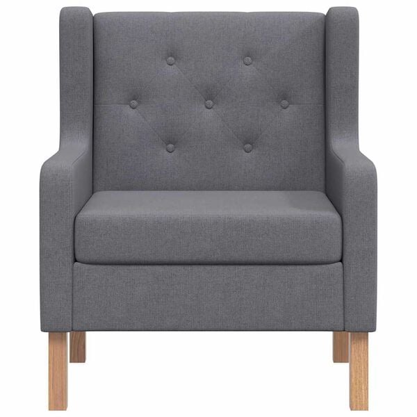 vidaXL szürke szövet karosszék