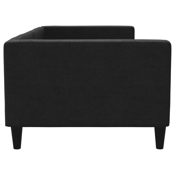 vidaXL fekete sz&ouml;vet kanap&eacute;&aacute;gy 90 x 200 cm