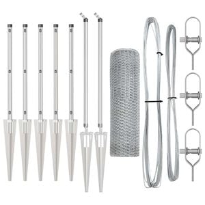 vidaXL Ker&iacute;t&eacute;soszlop Ez&uuml;st 10 x 0,4 m (13 mm h&aacute;l&oacute;) Ac&eacute;l