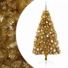 vidaXL Műkar&aacute;csonyfa g&ouml;mbbel 210 cm 300 LED Meleg feh&eacute;r PVC &eacute;s f&eacute;m