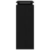 vidaXL Konzolasztal Fekete t&ouml;lgy 80 x 30 x 80 cm Faanyag