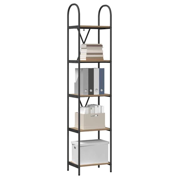 vidaXL K&ouml;nyvespolc Artisan t&ouml;lgy 40 x 30 x 183 cm Faanyag