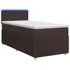 vidaXL Boxspring &aacute;gy matraccal S&ouml;t&eacute;t Barna 80 x 200 cm Sz&ouml;vet