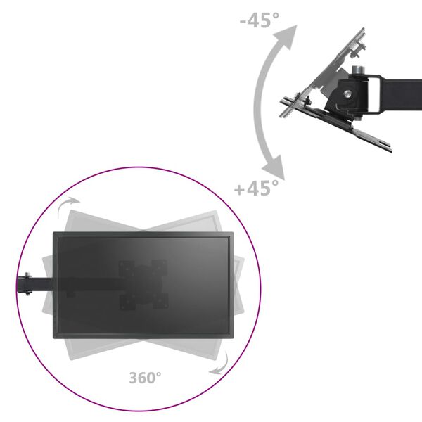 vidaXL h&aacute;rom&aacute;g&uacute; asztali monitortart&oacute; konzol 13" - 23"